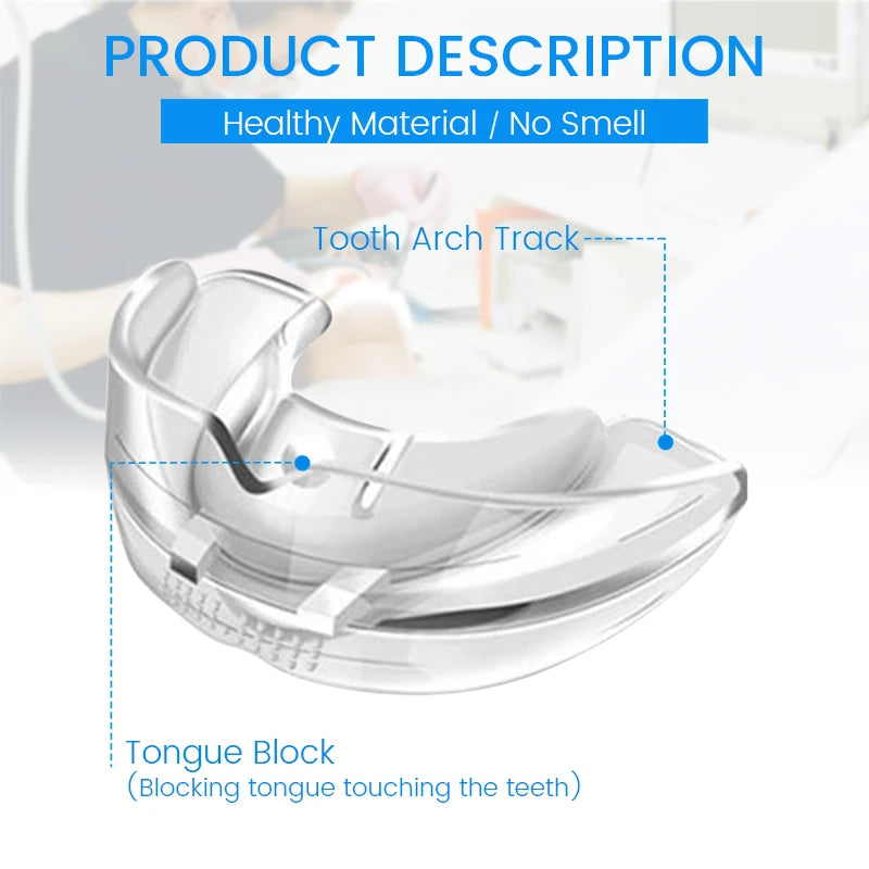 3Pcs Anti Snoring Bruxism Mouth Guard 3 Stages Dental Orthodontic Braces Teeth Retainer Sleeping Bruxismo Snoring Mouth Guard