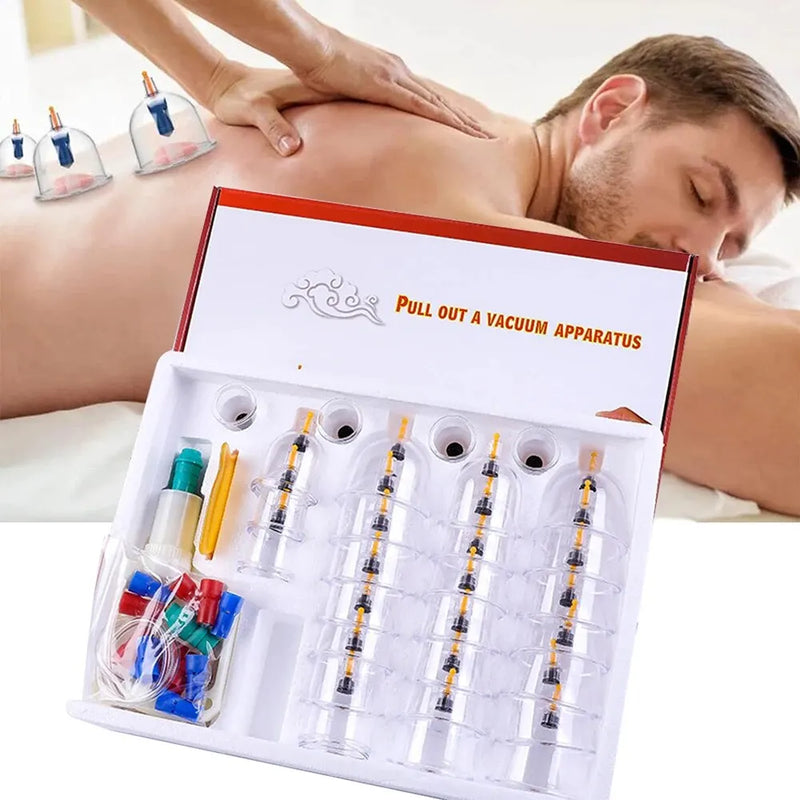 32 Pieces Professional Vacuum Acupuncture Cupping Thickened Vacuum Cupping Device Relieves Muscle And Joint Pain During Cupping